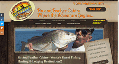 Desktop Screenshot of finandfeathercabins.com